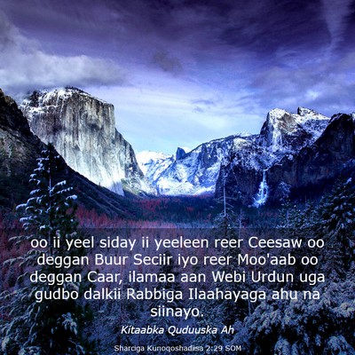 Picture 03 - Sharciga Kunoqoshadiisa 2:29 SOM - oo ii yeel siday ii yeeleen reer Ceesaw oo deggan - Bible Verse Picture