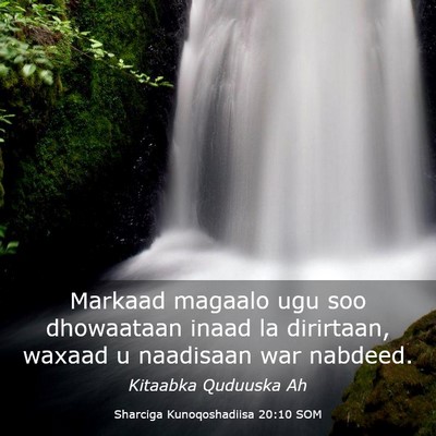 Picture 03 - Sharciga Kunoqoshadiisa 20:10 SOM - Markaad magaalo ugu soo dhowaataan inaad la - Bible Verse Picture