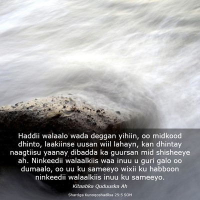 Picture 03 - Sharciga Kunoqoshadiisa 25:5 SOM - Haddii walaalo wada deggan yihiin, oo midkood - Bible Verse Picture