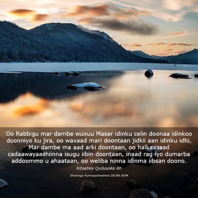 Picture 03 - Sharciga Kunoqoshadiisa 28:68 SOM - Oo Rabbigu mar dambe wuxuu Masar idinku celin - Bible Verse Picture