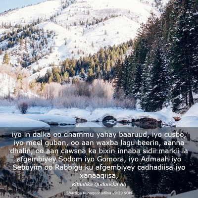 Picture 03 - Sharciga Kunoqoshadiisa 29:23 SOM - iyo in dalka oo dhammu yahay baaruud, iyo cusbo, - Bible Verse Picture