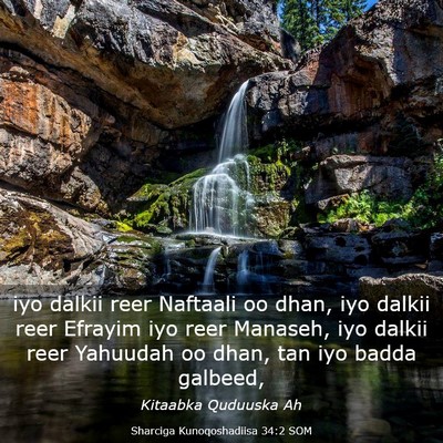 Picture 03 - Sharciga Kunoqoshadiisa 34:2 SOM - iyo dalkii reer Naftaali oo dhan, iyo dalkii reer - Bible Verse Picture