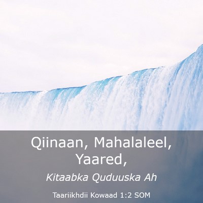 Picture 03 - Taariikhdii Kowaad 1:2 SOM - Qiinaan, Mahalaleel, - Bible Verse Picture