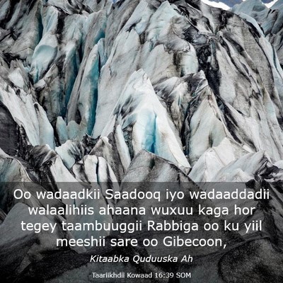 Picture 03 - Taariikhdii Kowaad 16:39 SOM - Oo wadaadkii Saadooq iyo wadaaddadii walaalihiis - Bible Verse Picture