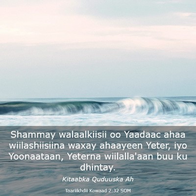 Picture 03 - Taariikhdii Kowaad 2:32 SOM - Shammay walaalkiisii oo Yaadaac ahaa - Bible Verse Picture