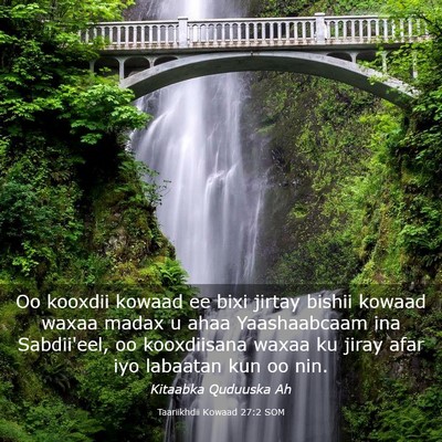 Picture 03 - Taariikhdii Kowaad 27:2 SOM - Oo kooxdii kowaad ee bixi jirtay bishii kowaad - Bible Verse Picture