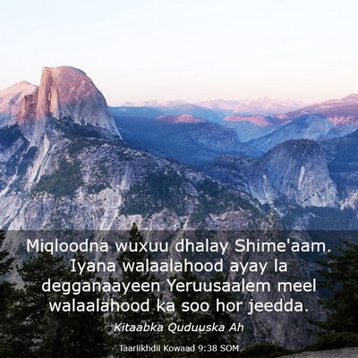 Picture 03 - Taariikhdii Kowaad 9:38 SOM - Miqloodna wuxuu dhalay Shime'aam. Iyana - Bible Verse Picture