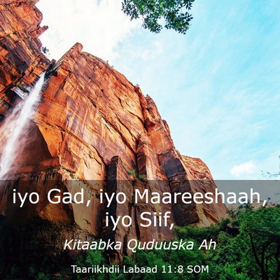 Picture 03 - Taariikhdii Labaad 11:8 SOM - iyo Gad, iyo Maareeshaah, iyo - Bible Verse Picture