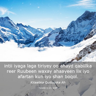 Picture 03 - Tirintii 1:21 SOM - intii iyaga laga tiriyey oo ahayd qabiilka reer - Bible Verse Picture