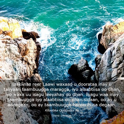 Picture 03 - Tirintii 1:50 SOM - laakiinse reer Laawi waxaad u doorataa inay u - Bible Verse Picture