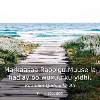 Picture 03 - Tirintii 10:1 SOM - Markaasaa Rabbigu Muuse la hadlay oo wuxuu ku - Bible Verse Picture