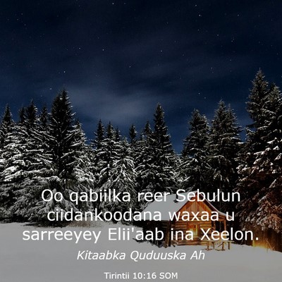 Picture 03 - Tirintii 10:16 SOM - Oo qabiilka reer Sebulun ciidankoodana waxaa u - Bible Verse Picture