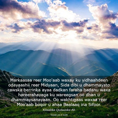 Picture 03 - Tirintii 22:4 SOM - Markaasaa reer Moo'aab waxay ku yidhaahdeen - Bible Verse Picture