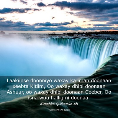 Picture 03 - Tirintii 24:24 SOM - Laakiinse doonniyo waxay ka iman doonaan xeebta - Bible Verse Picture