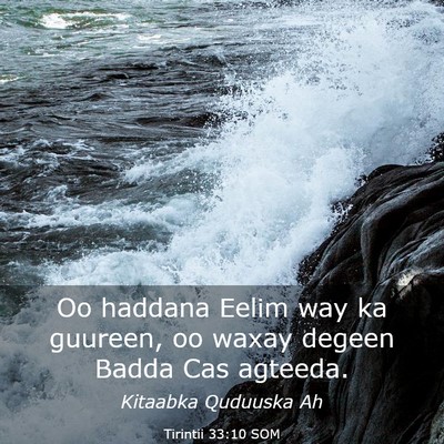 Picture 03 - Tirintii 33:10 SOM - Oo haddana Eelim way ka guureen, oo waxay degeen - Bible Verse Picture