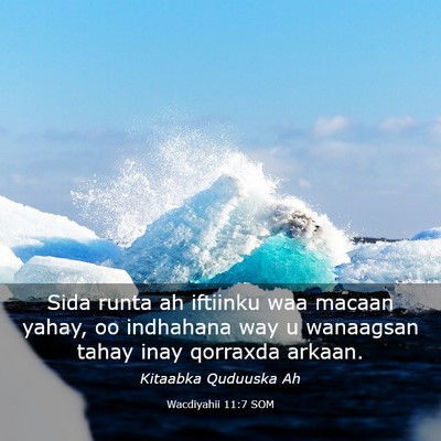 Picture 03 - Wacdiyahii 11:7 SOM - Sida runta ah iftiinku waa macaan yahay, oo - Bible Verse Picture