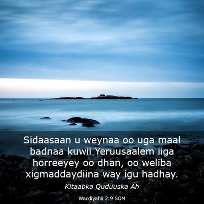 Picture 03 - Wacdiyahii 2:9 SOM - Sidaasaan u weynaa oo uga maal badnaa kuwii - Bible Verse Picture