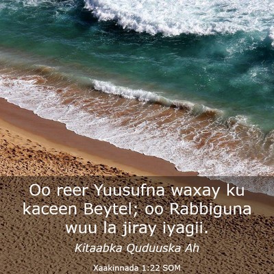 Picture 03 - Xaakinnada 1:22 SOM - Oo reer Yuusufna waxay ku kaceen Beytel; oo - Bible Verse Picture