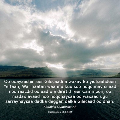 Picture 03 - Xaakinnada 11:8 SOM - Oo odayaashii reer Gilecaadna waxay ku - Bible Verse Picture