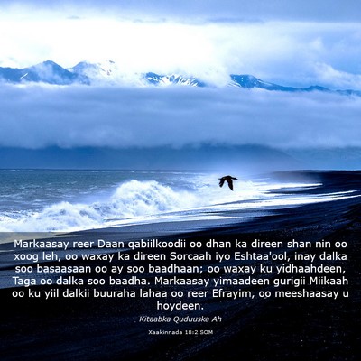 Picture 03 - Xaakinnada 18:2 SOM - Markaasay reer Daan qabiilkoodii oo dhan ka - Bible Verse Picture