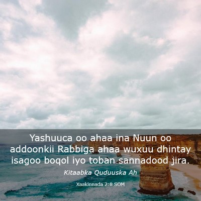 Picture 03 - Xaakinnada 2:8 SOM - Yashuuca oo ahaa ina Nuun oo addoonkii Rabbiga - Bible Verse Picture