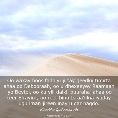 Picture 03 - Xaakinnada 4:5 SOM - Oo waxay hoos fadhiyi jirtay geedkii timirta ahaa - Bible Verse Picture