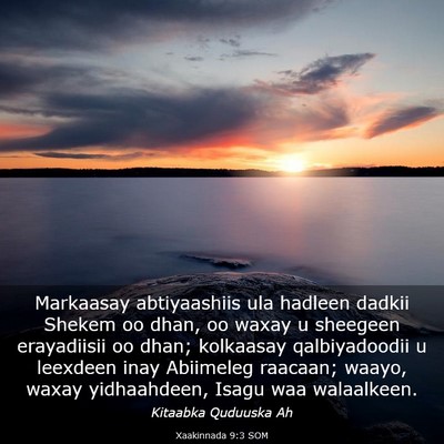 Picture 03 - Xaakinnada 9:3 SOM - Markaasay abtiyaashiis ula hadleen dadkii Shekem - Bible Verse Picture