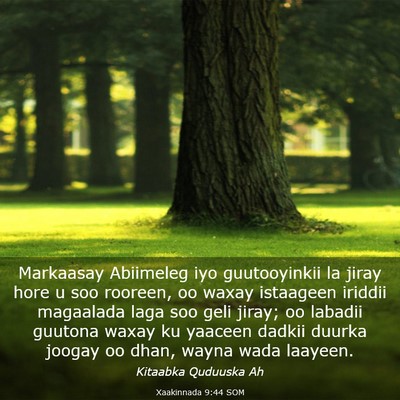 Picture 03 - Xaakinnada 9:44 SOM - Markaasay Abiimeleg iyo guutooyinkii la jiray - Bible Verse Picture