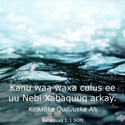Picture 03 - Xabaquuq 1:1 SOM - Kanu waa waxa culus ee uu Nebi Xabaquuq - Bible Verse Picture