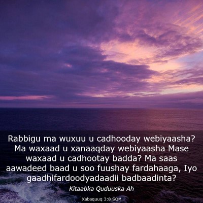Picture 03 - Xabaquuq 3:8 SOM - Rabbigu ma wuxuu u cadhooday webiyaasha? Ma - Bible Verse Picture