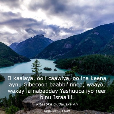 Picture 03 - Yashuuca 10:4 SOM - Ii kaalaya, oo i caawiya, oo ina keena aynu - Bible Verse Picture