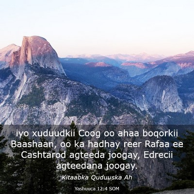 Picture 03 - Yashuuca 12:4 SOM - iyo xuduudkii Coog oo ahaa boqorkii Baashaan, oo - Bible Verse Picture