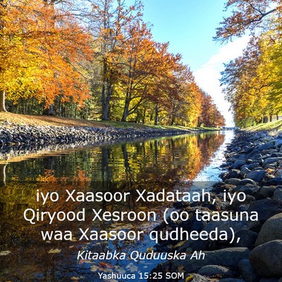Picture 03 - Yashuuca 15:25 SOM - iyo Xaasoor Xadataah, iyo Qiryood Xesroon (oo - Bible Verse Picture