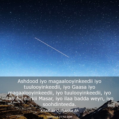 Picture 03 - Yashuuca 15:47 SOM - Ashdood iyo magaalooyinkeedii iyo - Bible Verse Picture