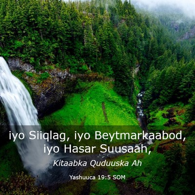 Picture 03 - Yashuuca 19:5 SOM - iyo Siiqlag, iyo Beytmarkaabod, iyo Hasar - Bible Verse Picture