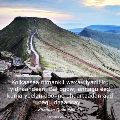 Picture 03 - Yashuuca 2:17 SOM - Kolkaasaa nimankii waxay iyadii ku yidhaahdeen, - Bible Verse Picture