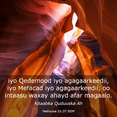 Picture 03 - Yashuuca 21:37 SOM - iyo Qedemood iyo agagaarkeedii, iyo Mefacad iyo - Bible Verse Picture