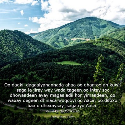 Picture 03 - Yashuuca 8:11 SOM - Oo dadkii dagaalyahannada ahaa oo dhan oo ah - Bible Verse Picture
