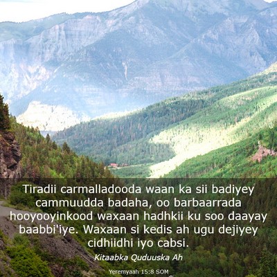 Picture 03 - Yeremyaah 15:8 SOM - Tiradii carmalladooda waan ka sii badiyey - Bible Verse Picture