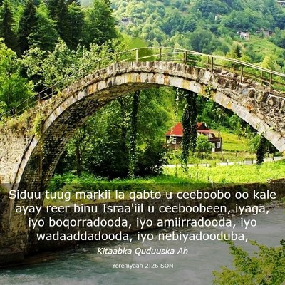 Picture 03 - Yeremyaah 2:26 SOM - Siduu tuug markii la qabto u ceeboobo oo kale - Bible Verse Picture