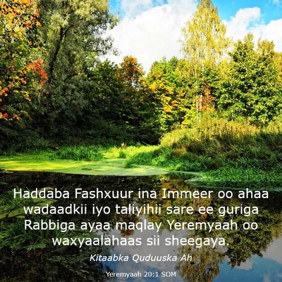 Picture 03 - Yeremyaah 20:1 SOM - Haddaba Fashxuur ina Immeer oo ahaa wadaadkii iyo - Bible Verse Picture
