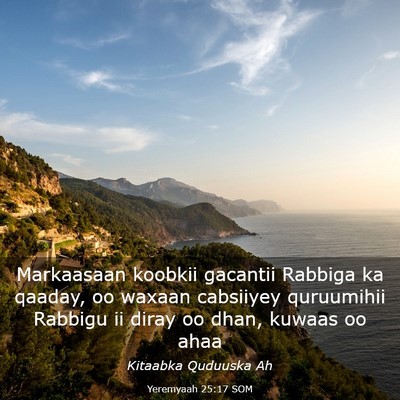 Picture 03 - Yeremyaah 25:17 SOM - Markaasaan koobkii gacantii Rabbiga ka qaaday, oo - Bible Verse Picture