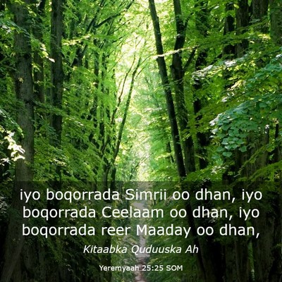 Picture 03 - Yeremyaah 25:25 SOM - iyo boqorrada Simrii oo dhan, iyo boqorrada - Bible Verse Picture