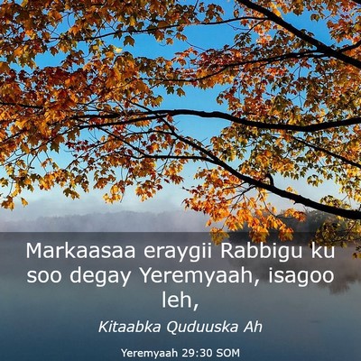 Picture 03 - Yeremyaah 29:30 SOM - Markaasaa eraygii Rabbigu ku soo degay Yeremyaah, - Bible Verse Picture