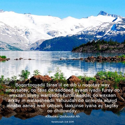 Picture 03 - Yeremyaah 3:8 SOM - Boqortooyadii Israa'iil ee dib u noqotay way - Bible Verse Picture