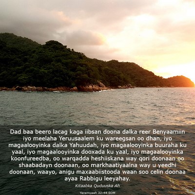 Picture 03 - Yeremyaah 32:44 SOM - Dad baa beero lacag kaga iibsan doona dalka reer - Bible Verse Picture
