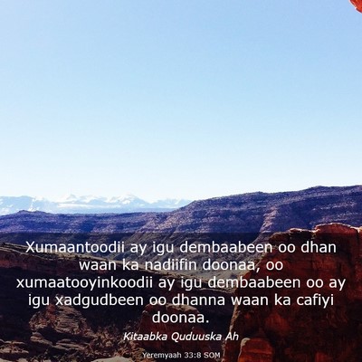 Picture 03 - Yeremyaah 33:8 SOM - Xumaantoodii ay igu dembaabeen oo dhan waan ka - Bible Verse Picture