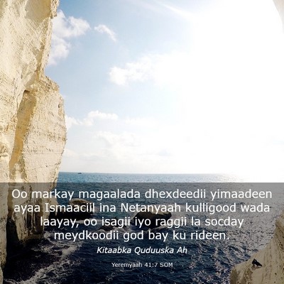 Picture 03 - Yeremyaah 41:7 SOM - Oo markay magaalada dhexdeedii yimaadeen ayaa - Bible Verse Picture
