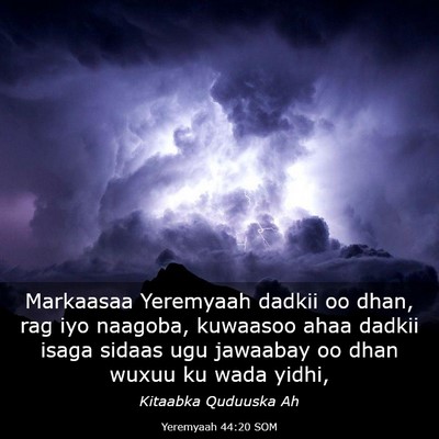 Picture 03 - Yeremyaah 44:20 SOM - Markaasaa Yeremyaah dadkii oo dhan, rag iyo - Bible Verse Picture