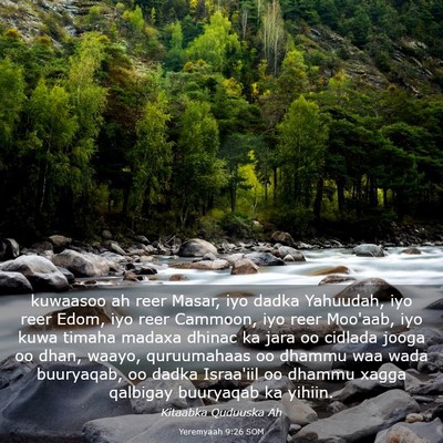 Picture 03 - Yeremyaah 9:26 SOM - kuwaasoo ah reer Masar, iyo dadka Yahuudah, iyo - Bible Verse Picture